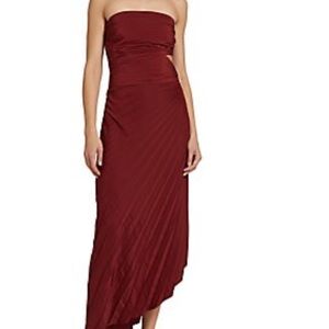 A.L.C. Strapless Burgundy Dress